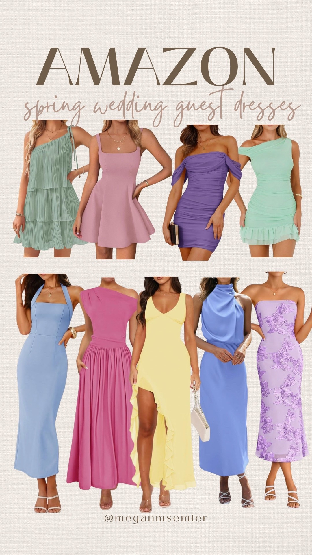 Amazon spring wedding guest dresses 

#LTKootd #LTKSeasonal #LTKgrwm
