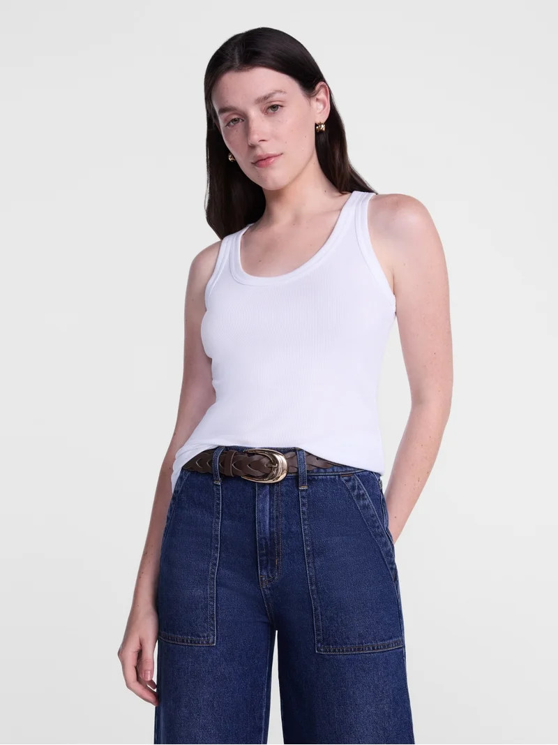 Scenario Women's Rib Tank Top, Sizes XS-XXXL | Walmart (US)