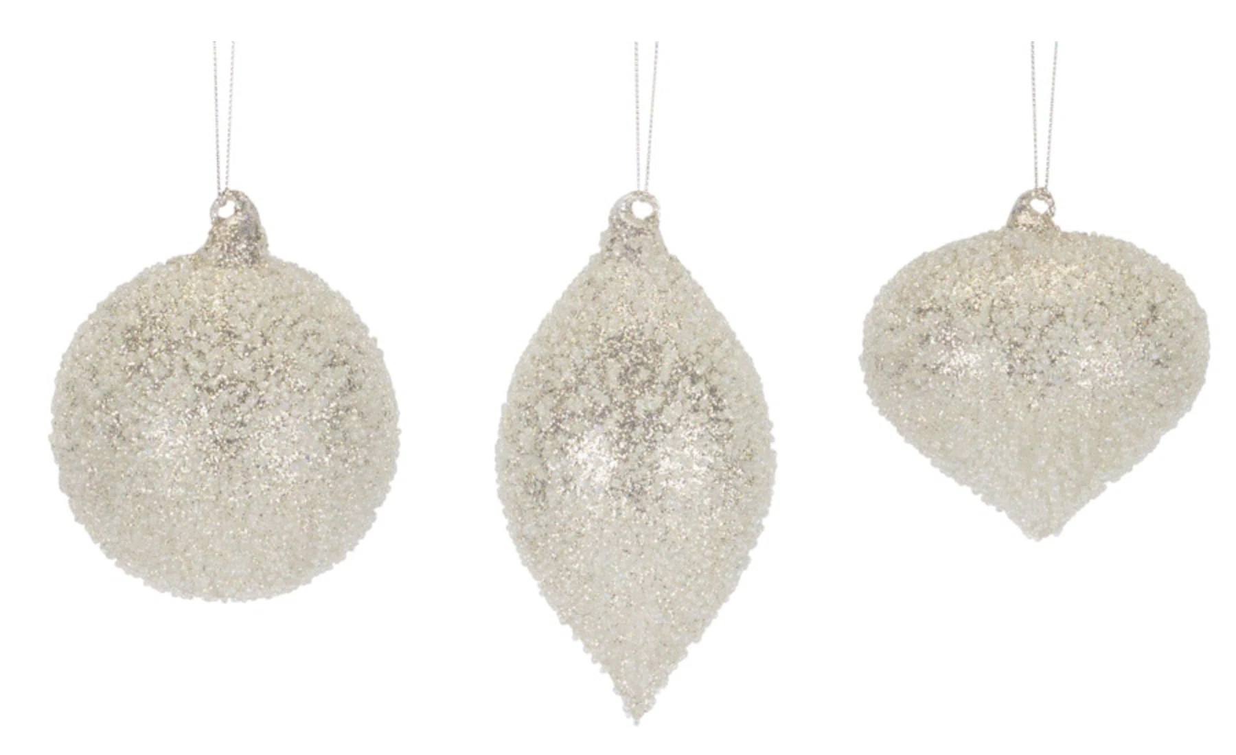 The Holiday Aisle® Ornament (Set Of 6) 4.25"H, 5"H, 6.5"H Glass & Reviews | Wayfair | Wayfair North America