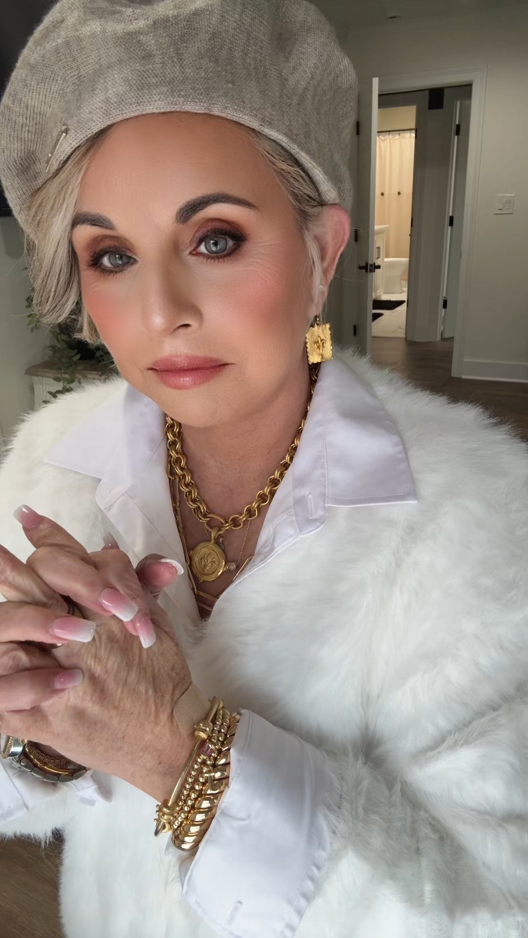 Soft fluffy sweater 

#LTKdayinmylife #LTKOver40 #LTKootd