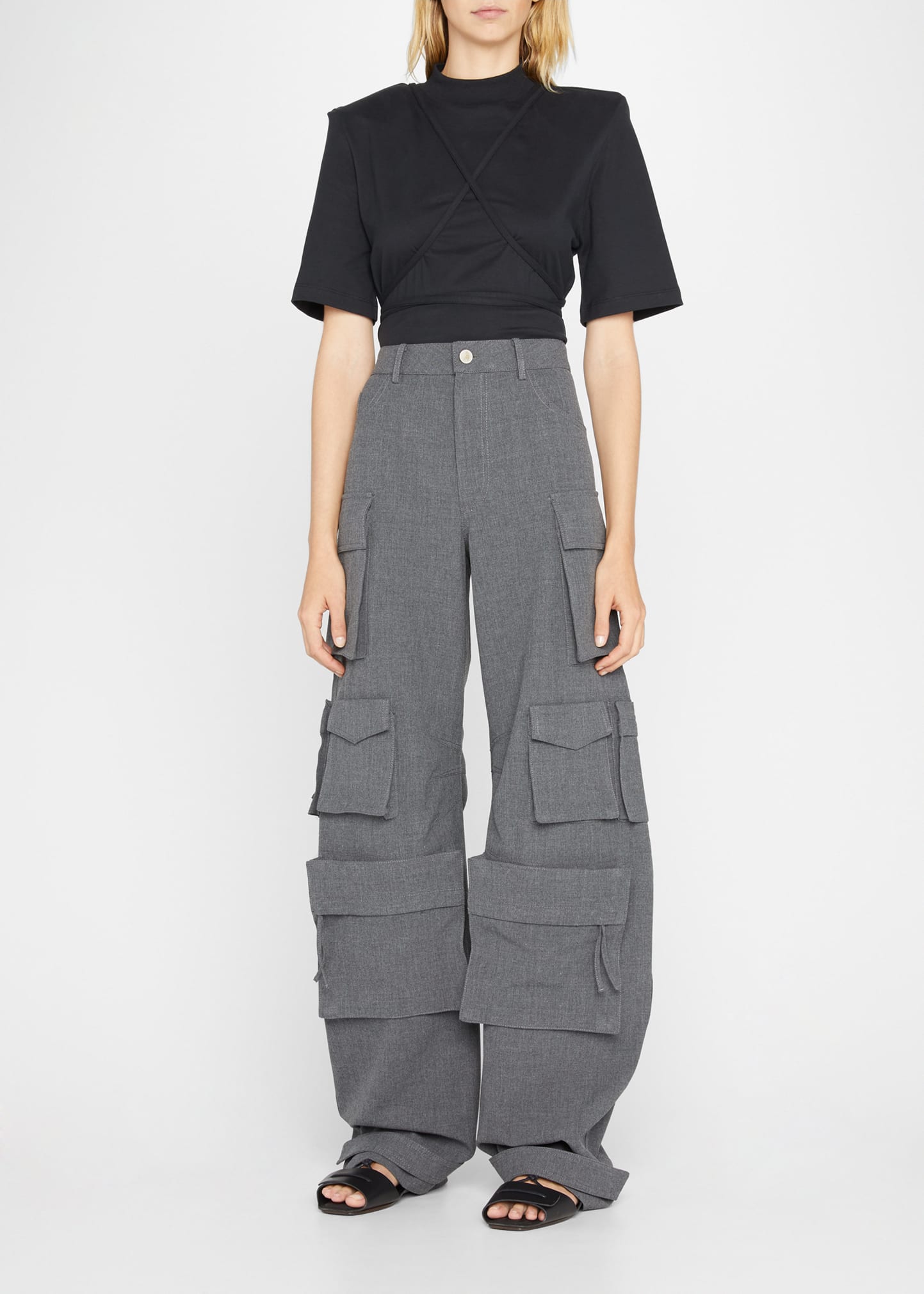 Lunghi Oversized Wide-Leg Cargo Pants | Bergdorf Goodman