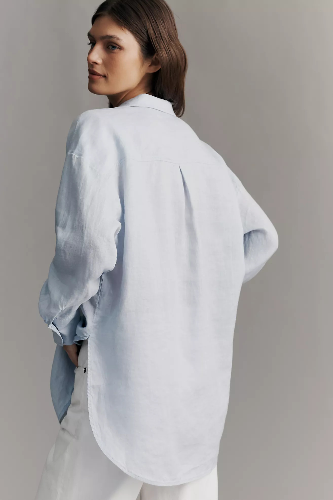Maeve Bennet 100% Linen Buttondown Shirt | Anthropologie (US)
