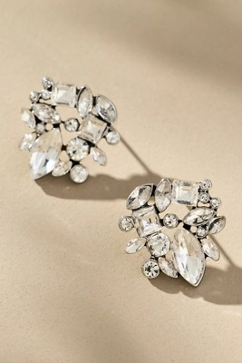 Mixed Crystal Stone Post Earrings | Anthropologie (US)