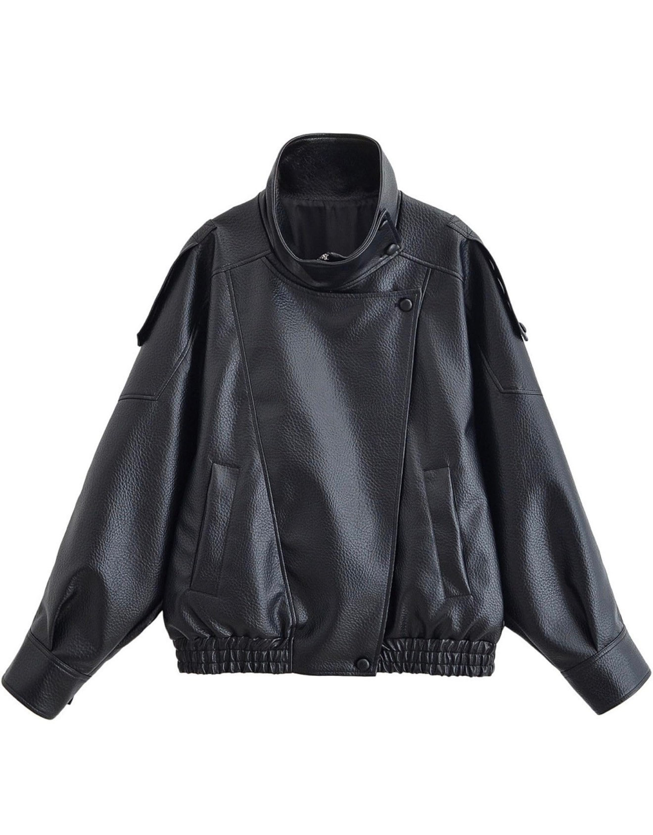 FindThy Women’s Oversized Faux Leather Jacket Casual High Collar Long Sleeve Zip Up Fall Fashion Motorcycle Coats #jacket #leatherjacket #outfitinspo #blackjacketoutfit

#LTKootd