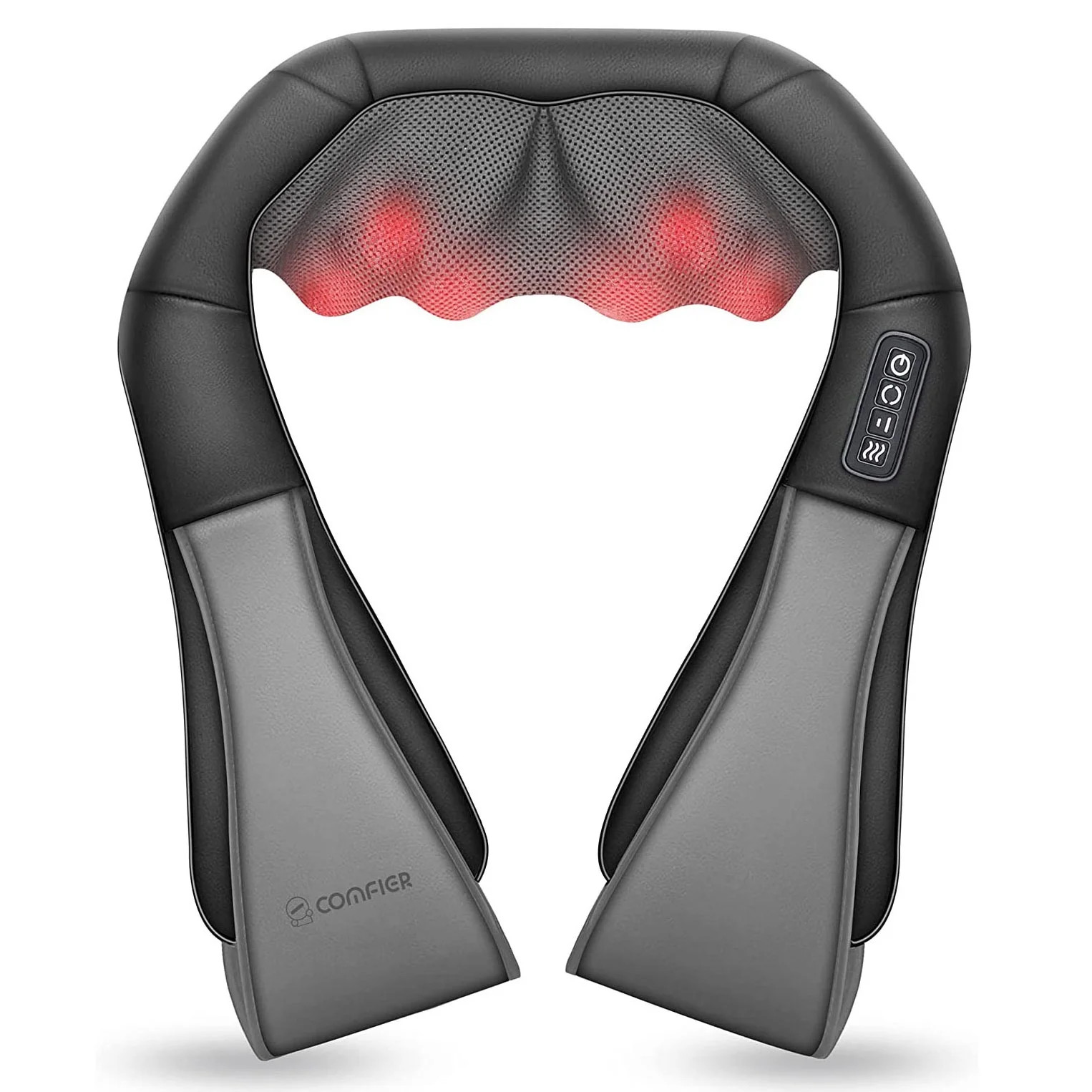 Comfier 4D Shiatsu Neck and Shoulder Massager with Heat Deep Kneading Massage for Body Relax Use ... | Walmart (US)