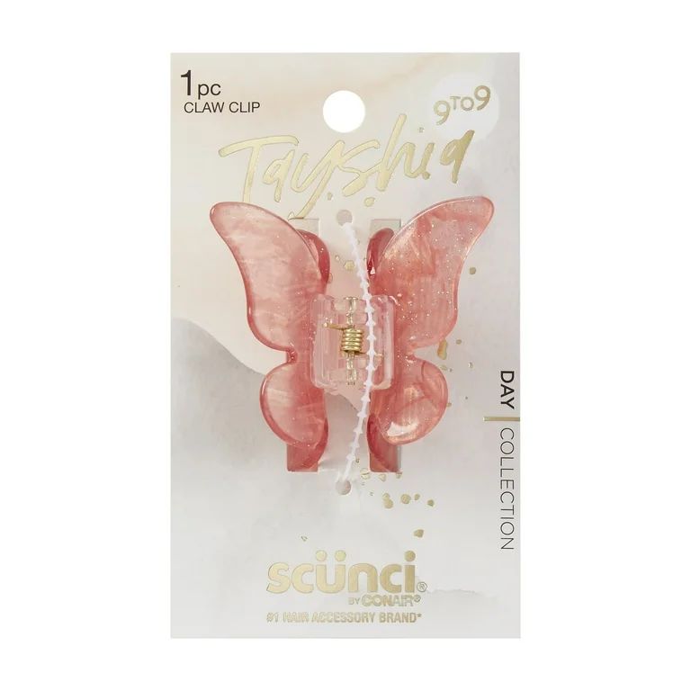 Tayshia Butterfly Claw Clip, Pink, 1 Count | Walmart (US)