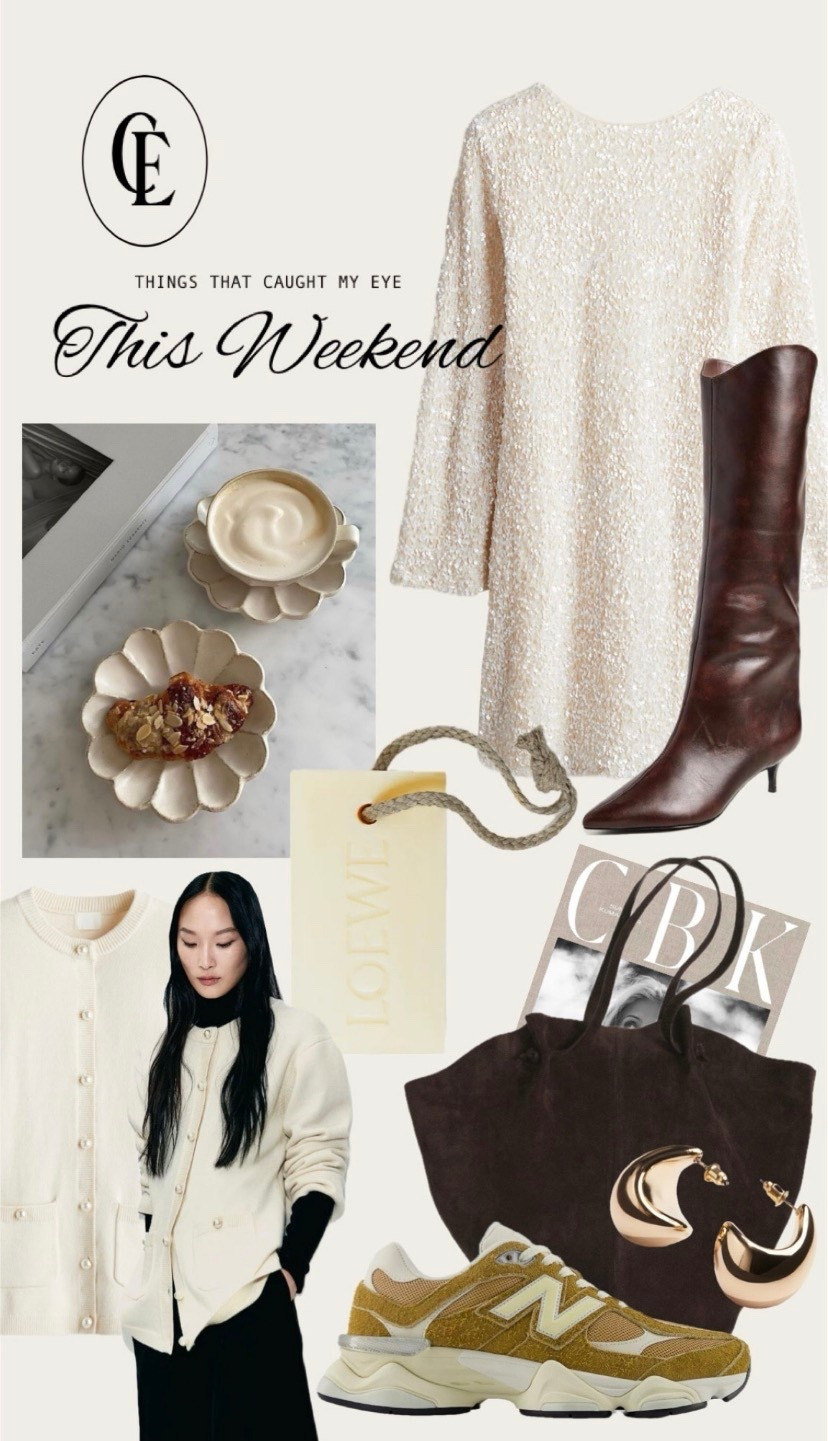 Things that caught my eye this weekend. My CBK coffee table book is -42% off. 🤎

#boots #dress #cardigan #totebag #homedecor new balance cardigan rinka plate LOEWE soap 

#LTKHome #LTKWorkwear #LTKootd