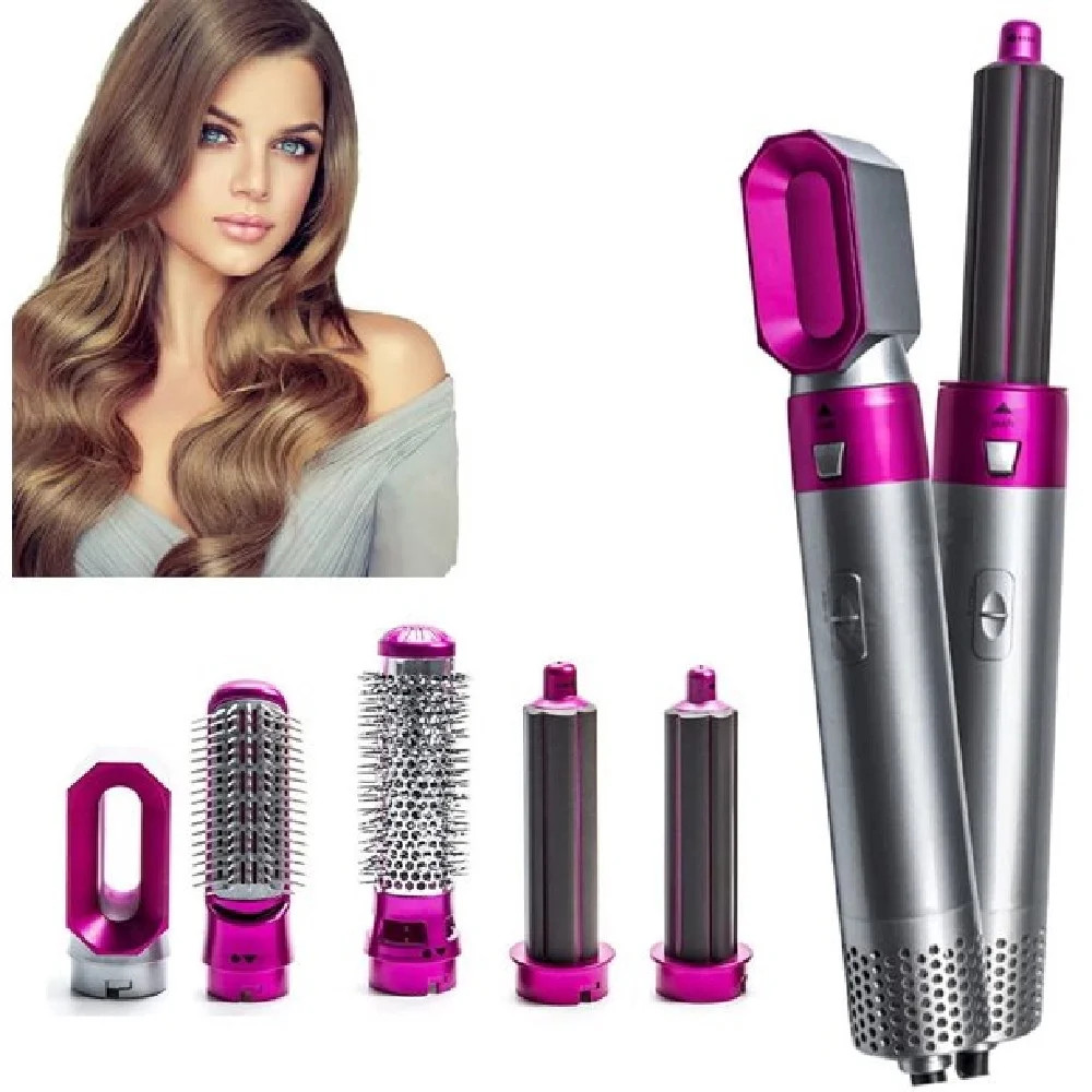 5 in 1 Hair Blower, Hair Dryer Brush, Electric Hair Comb, Rotating Hot Air Brush, Suitable for Al... | Walmart (US)
