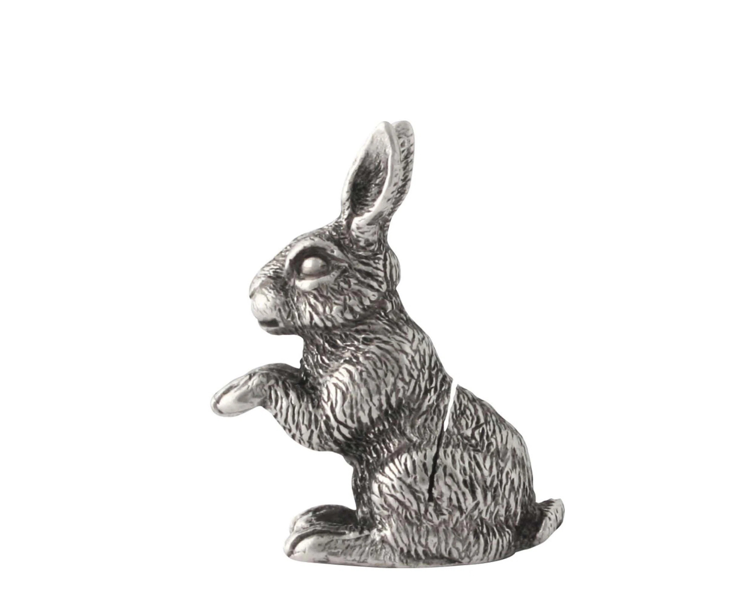 Vagabond House Garden Friends Pewter Rabbit Place Card Holder | Wayfair | Wayfair North America