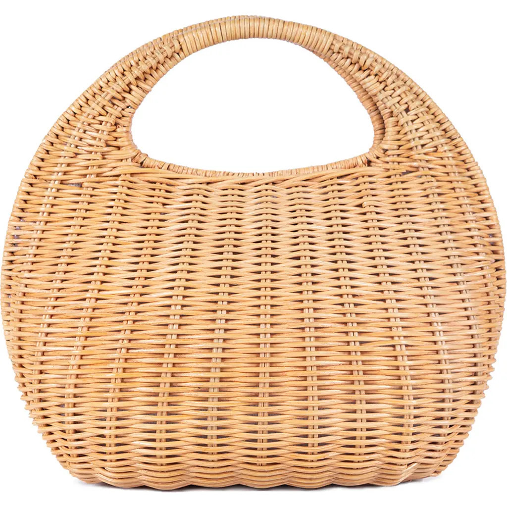 Jelavu Ayla Woven Rattan Top Handle Bag in Natural at Nordstrom Rack | Nordstrom Rack