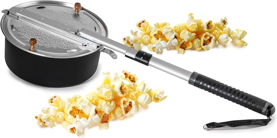 Whirley Pop Campfire Popcorn Popper – 4-Quart Open Fire Popcorn Maker for Campfires and Fire Pi... | Amazon (US)