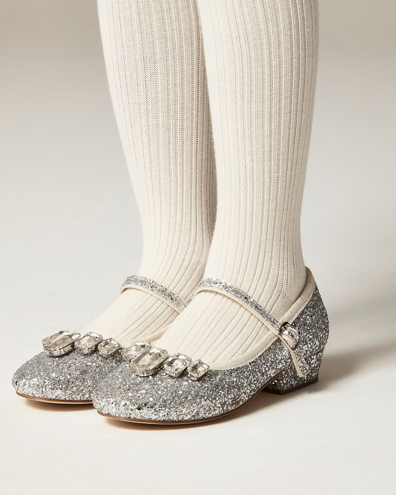 Girls' glitter-heel Mary Jane shoes | J. Crew US