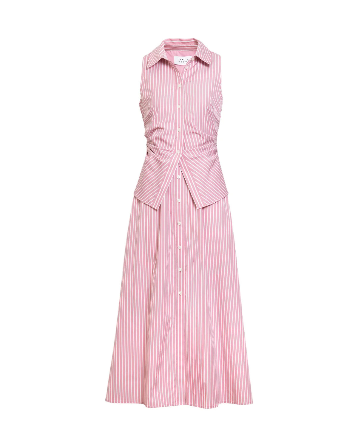 Hannah Dress in Vintage Rose & Optic White | Over The Moon