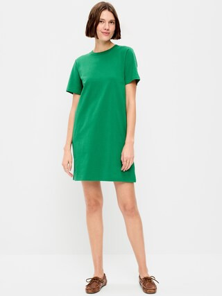 Vintage Crew-Neck Mini T-Shirt Dress | Old Navy (US)