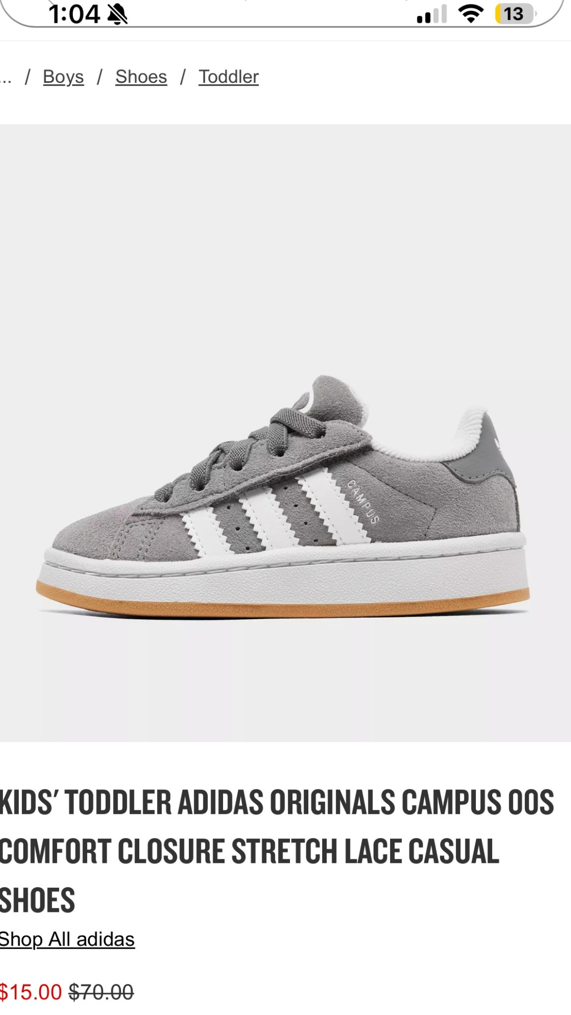 Adidas campus $15 !!
