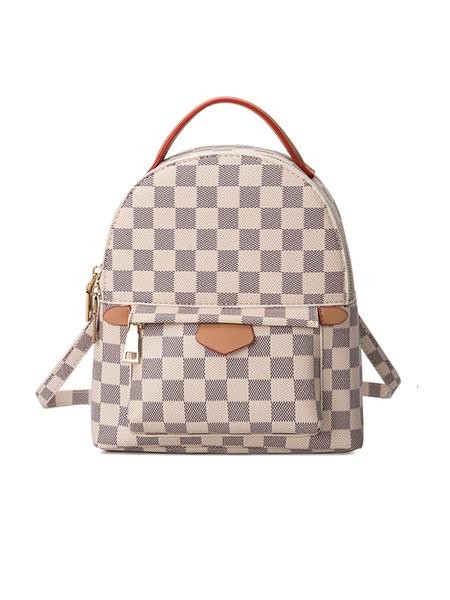 'Emma' Canvas Checked Mini Backpack (3 Colors) | Goodnight Macaroon