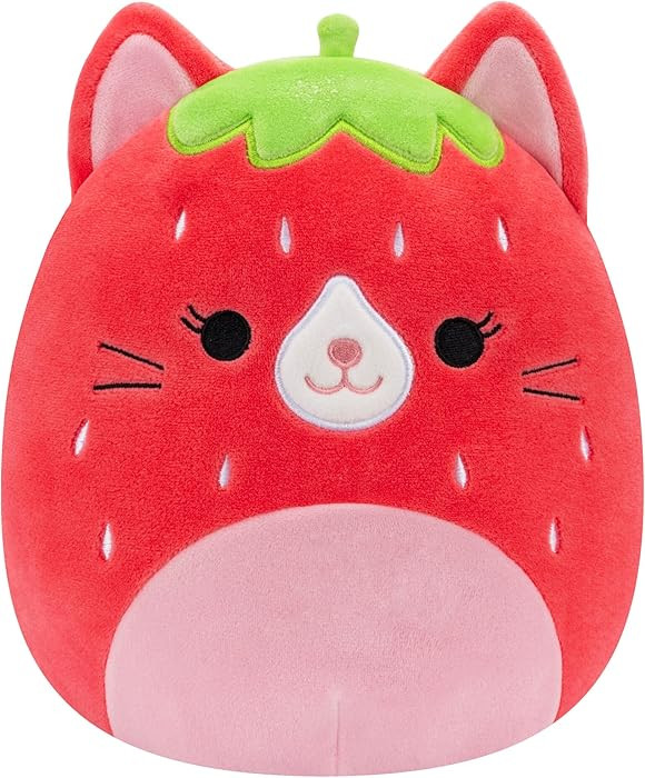 Squishmallows 8-Inch Olma Strawberry Cat Official Jazwares Plush | Amazon (US)