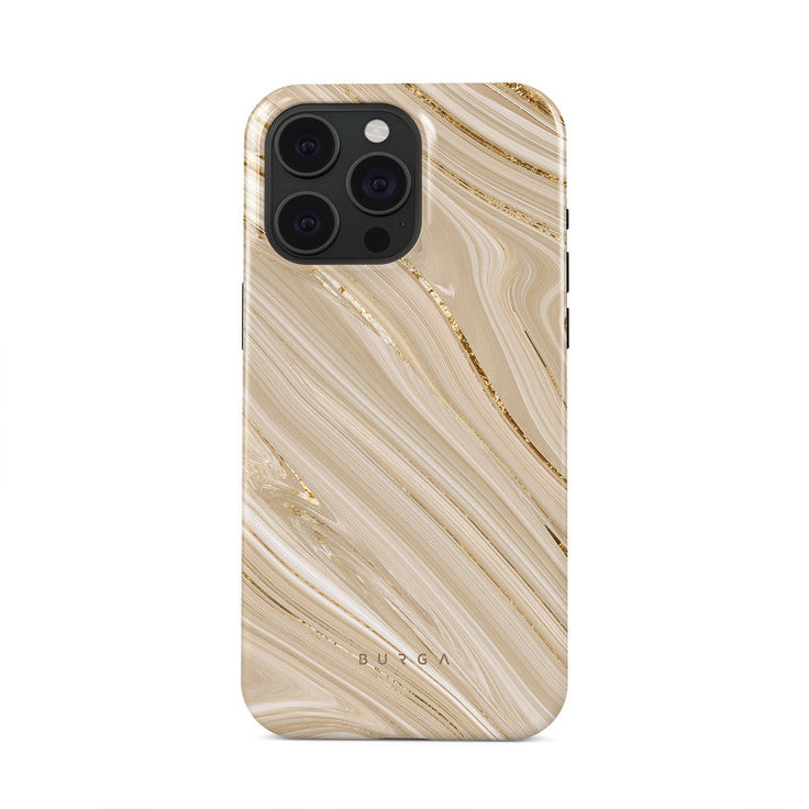 Full Glam - Beige iPhone 15 Pro Case | BURGA