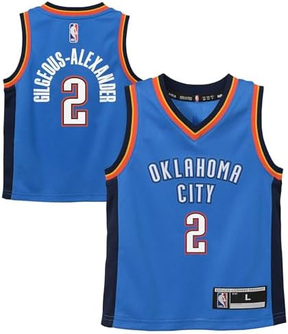 Shai Gilgeous-Alexander Oklahoma City Thunder NBA Boys Kids 4-7 Blue Icon Edition Player Jersey... | Amazon (US)