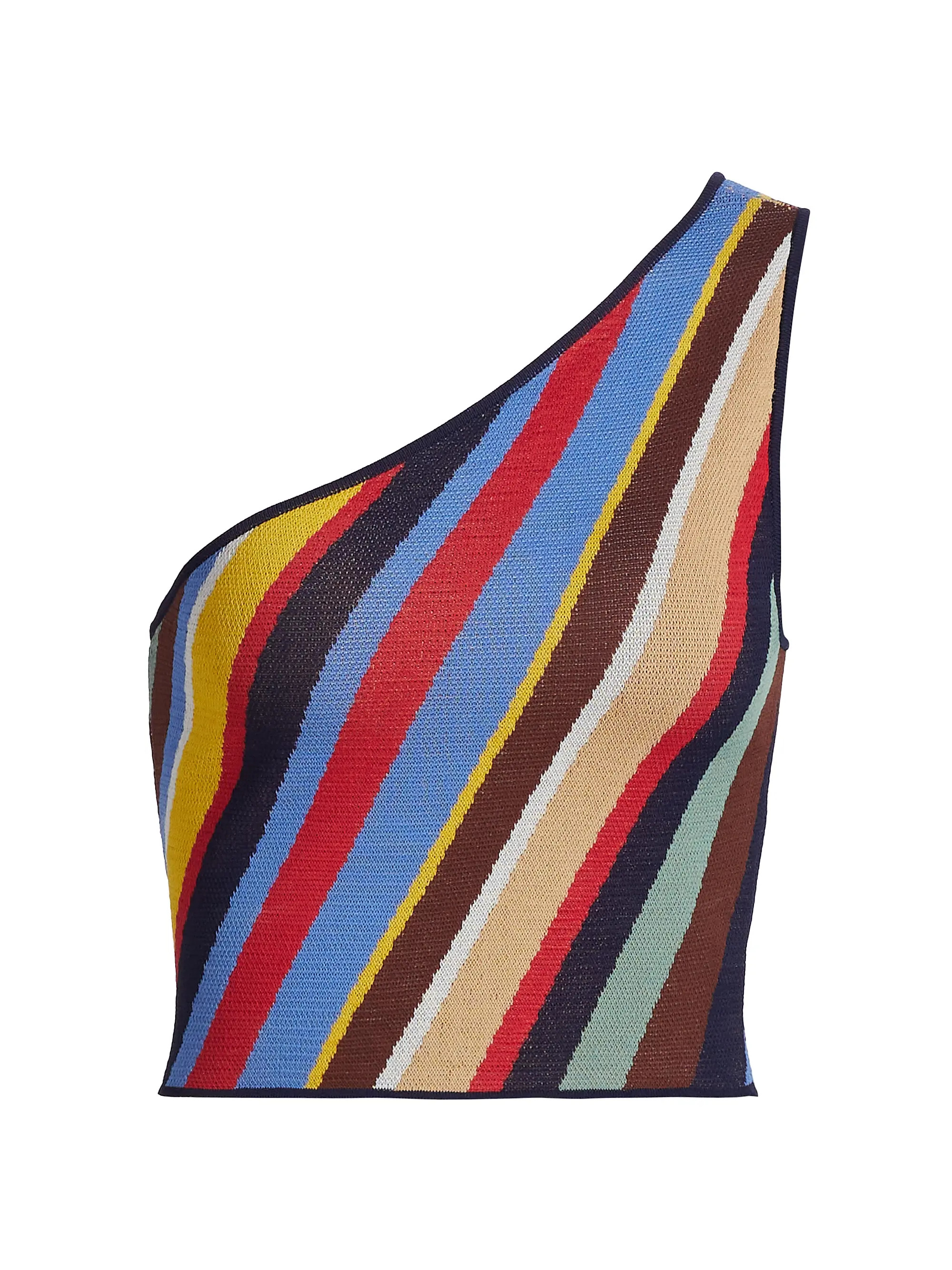 Lexi Striped One-Shoulder Crop Top | Saks Fifth Avenue