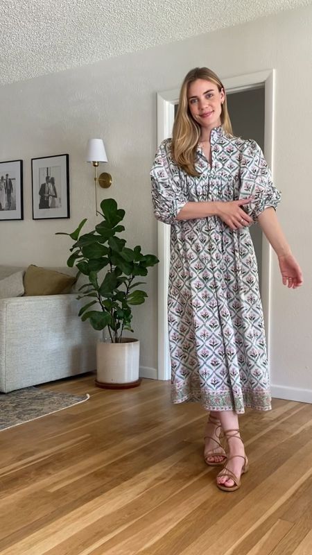 POV you found the perfect summer dress for under $60! I thought this makes a pretty good Tuckernuck Louisa dress dupe. #affordablefashion #etsy #finds #summer #patterned #maxi #dress #flowy #puffsleeve #classic #modest #floral 

#LTKSeasonal #LTKStyleTip #LTKFindsUnder100