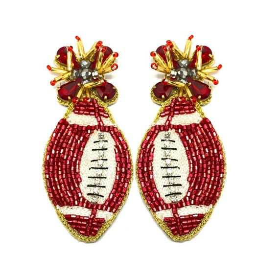 NEW Football Earrings College Football Gameday Earrings - Etsy | Etsy (US)