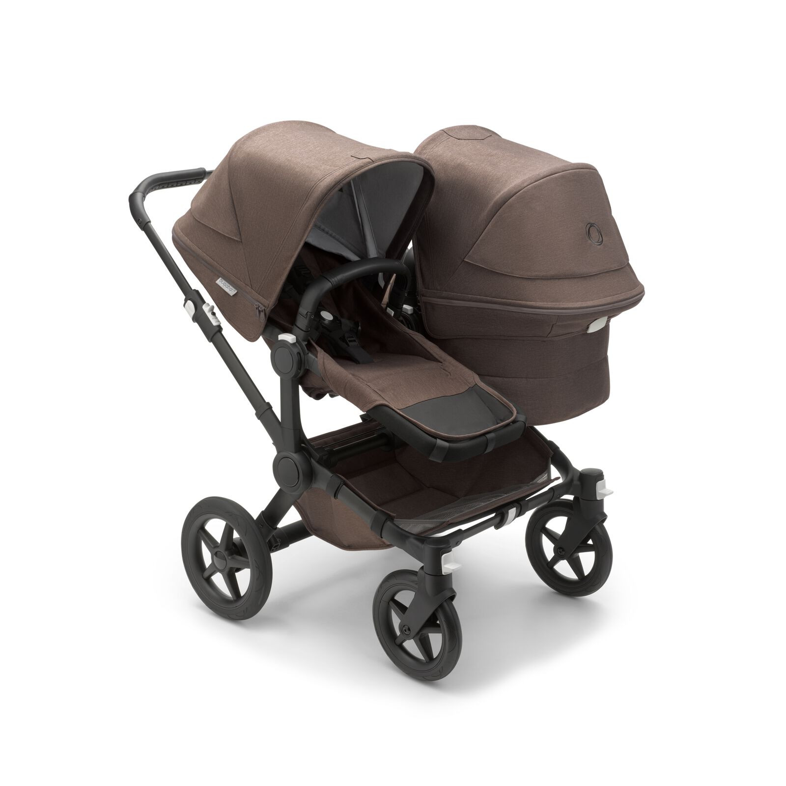Poussette naissance et 2e âge Bugaboo Donkey 5 Duo Capote collection mineral taupe chiné, habil... | Bugaboo (FR)
