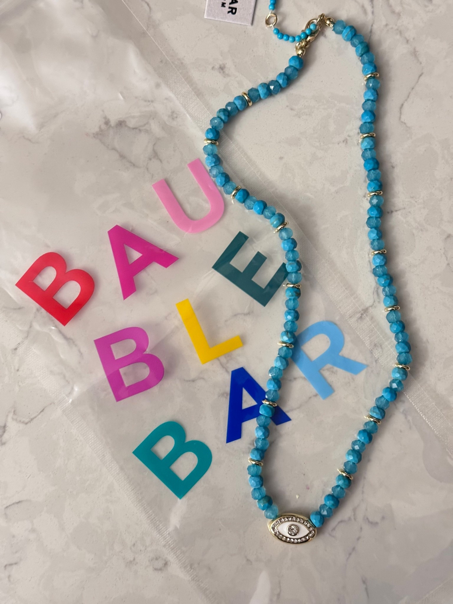 Baublebar
Necklace
Blue
Evil eye 

#LTKootd #LTKOver40 #LTKSeasonal