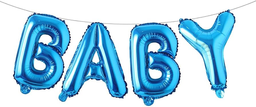 16 Inch Baby Letter Balloons Multicolor Foil Balloons BABY Balloons, 4 Pcs Foil Aluminum Balloon ... | Amazon (US)