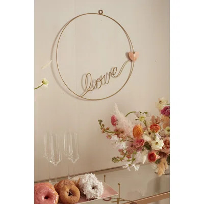 True Love 19.25" Metal Wreath | Wayfair North America