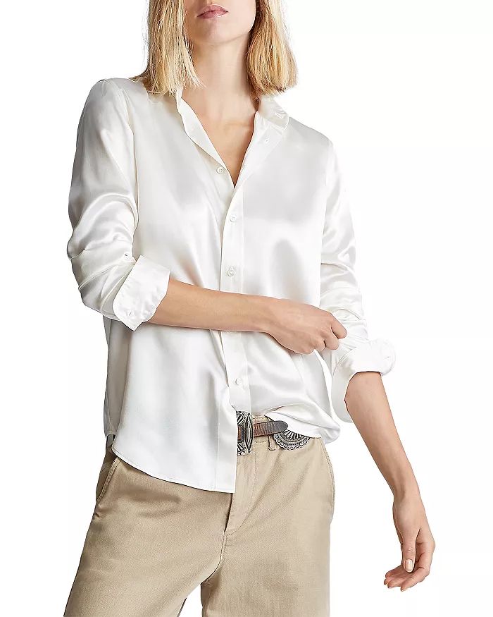 Silk Button Shirt | Bloomingdale's (US)