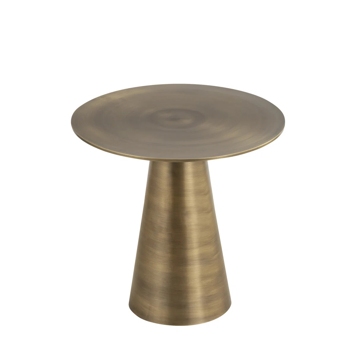 Kechia Antique Brass Finished Side Table | Wayfair North America