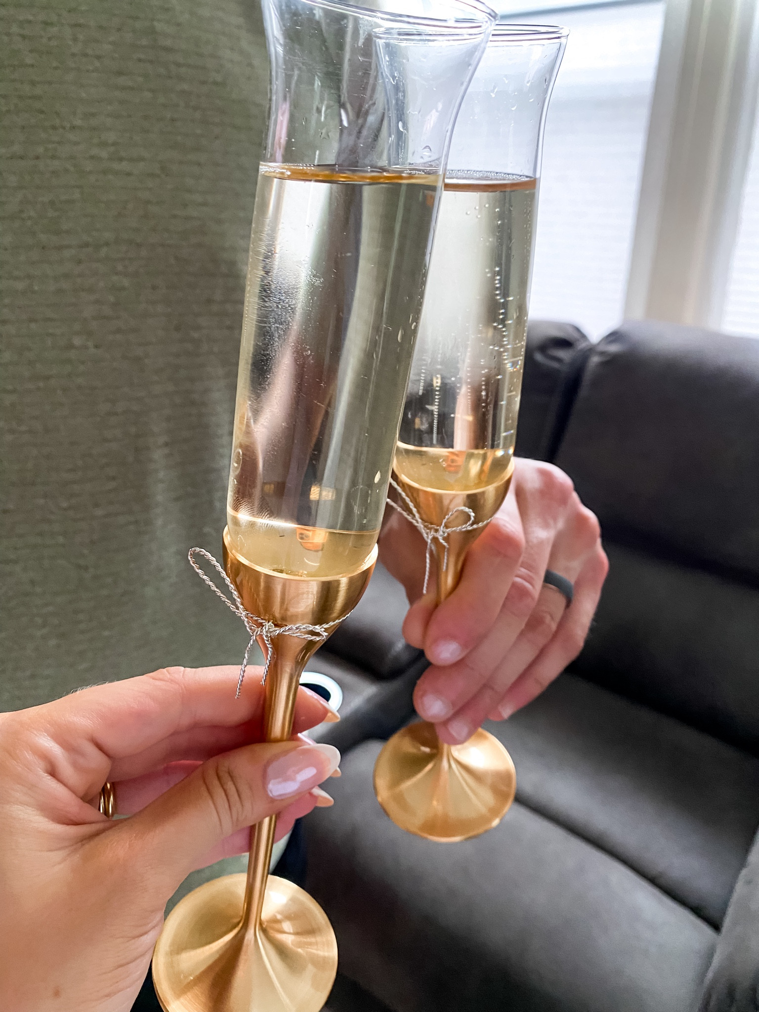 Champagne flutes! Wedding. Also linked our cake cutter 

#LTKFindsUnder100 #LTKWedding