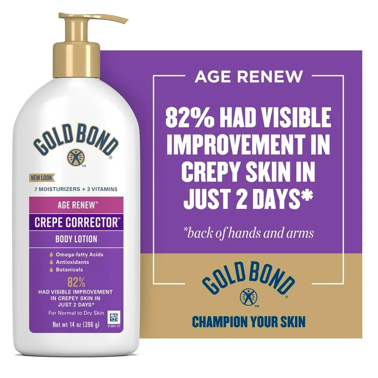 Gold Bond Crepe Hand and Body Lotion & Cream to Visibly Improve & Tighten Skin Appearance 14oz - ... | Walmart (US)