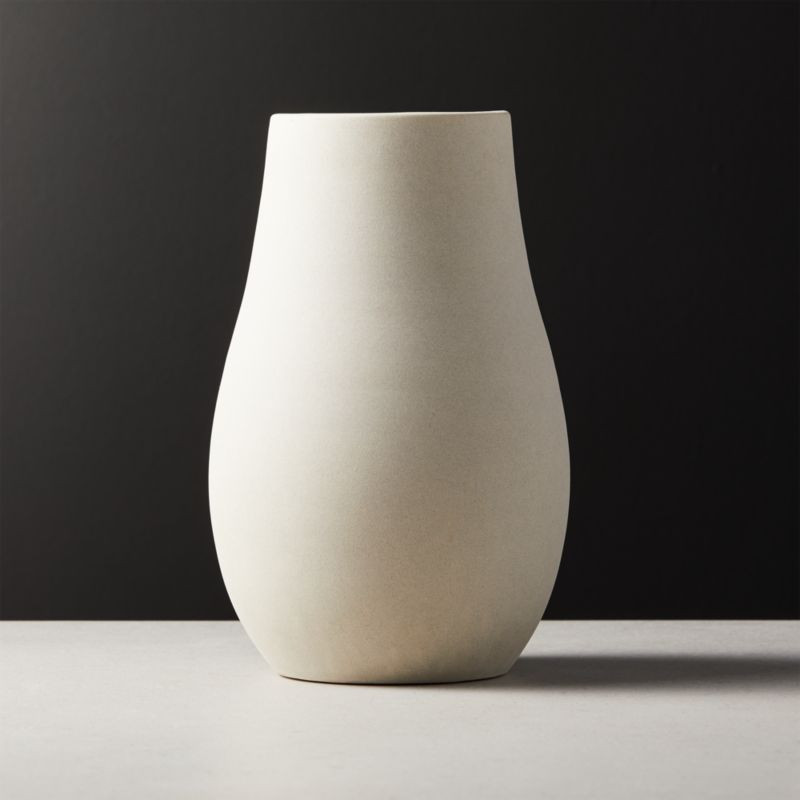 Drake Grey Vase + Reviews | CB2 | CB2