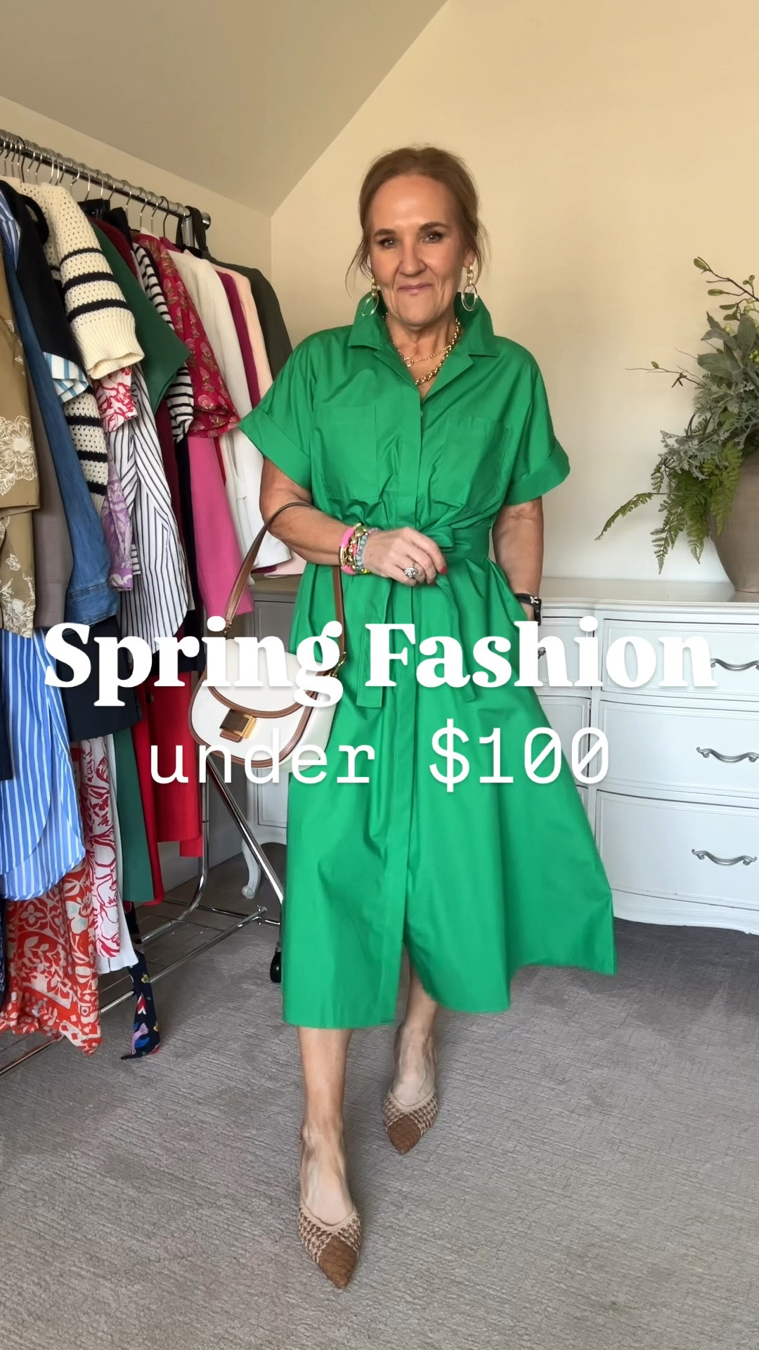 These pieces are incredible quality and classic styles ready for spring break vacations resortwear or early spring. 
But grab my favorite bra that’s been restocked and my code is active. Nanettefs15 15% off and free shipping! 
Green and striped Shirtdress size down! The small worked best 
White wide leg jeans tts size 29 reg 
Sweaters and blouse size medium 
Satin shirt dress size medium. A bit roomy but with the fabric I’d stay your true size 

Allie Bess 20% off code NANETTE20

#LTKOver40 #LTKSaleAlert #LTKFindsUnder100