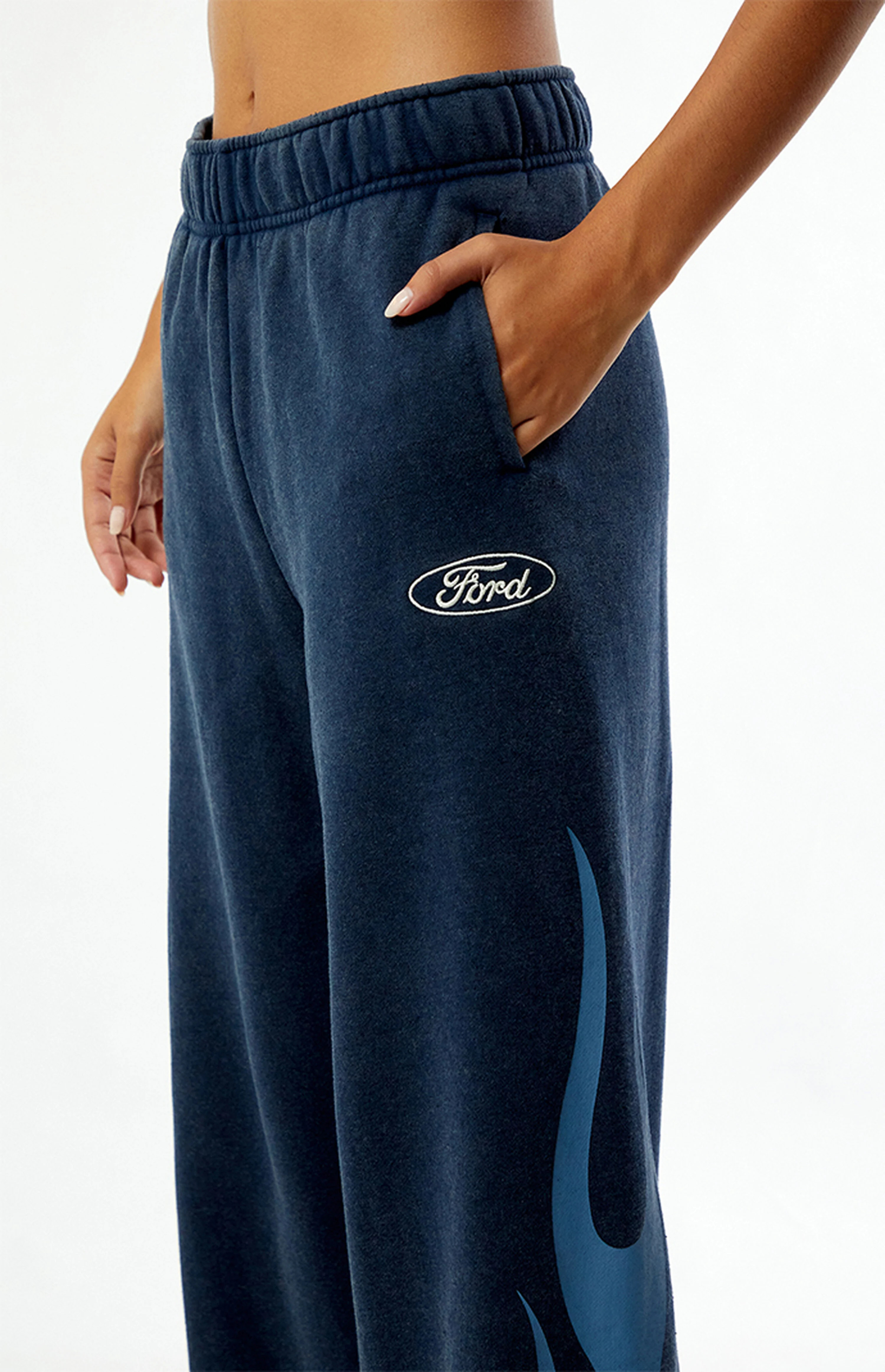 FORD Mustang Flames Wide Leg Sweatpants | PacSun