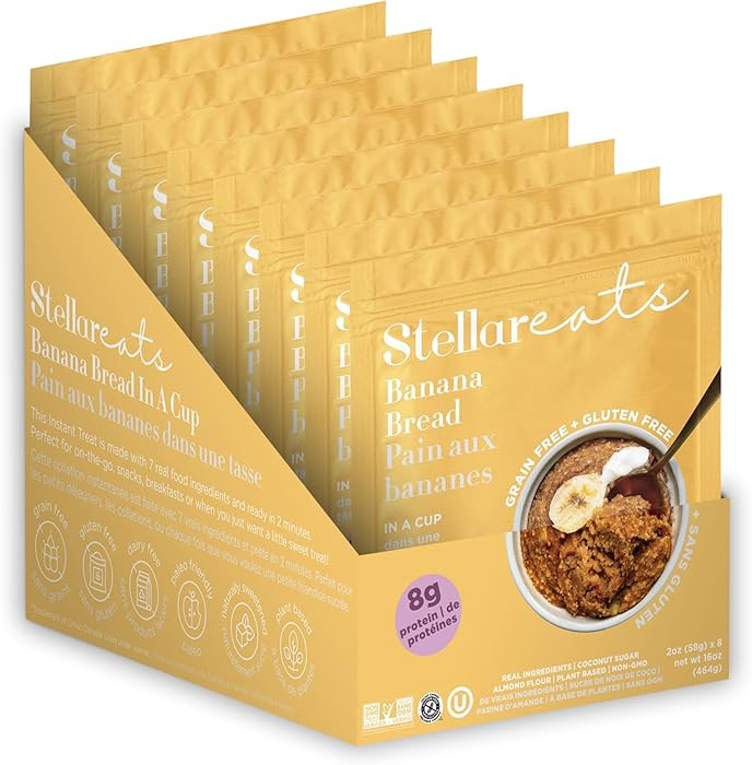 Stellar Eats Instant Treat in a Cup | Single-Serve | 8g Protein | Grain-Free, Gluten-Free, Dairy-... | Amazon (CA)