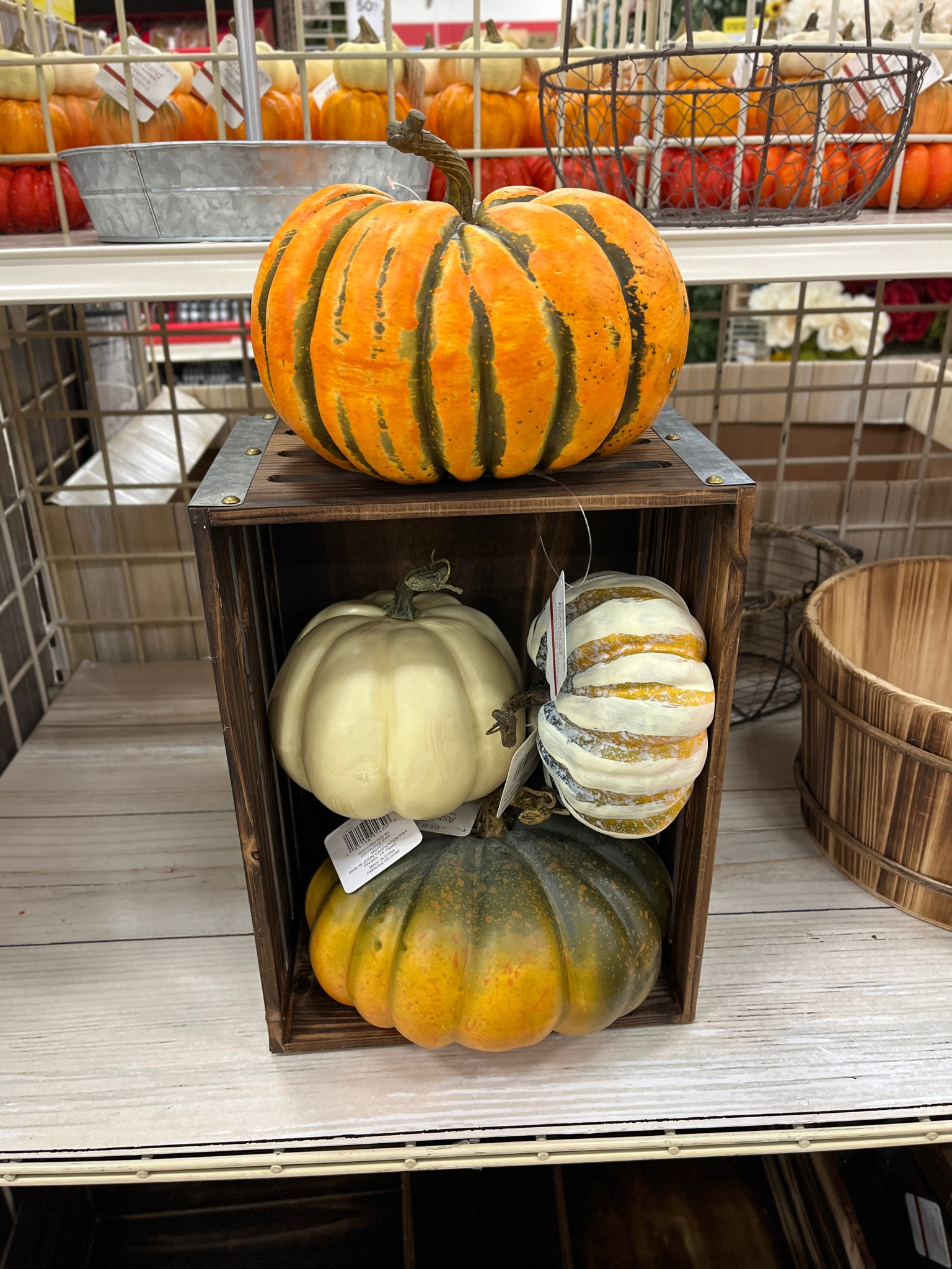 Realistic Faux Pumpkins + Wood Crate from Michaels #falldecor #falldecorations #fauxpumpkins #fakepumpkins #woodcrate

#LTKfindsunder50 #LTKSeasonal #LTKstyletip