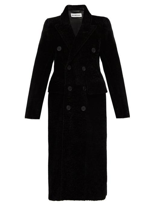 Hourglass double-breasted shearling coat | Matches (US)