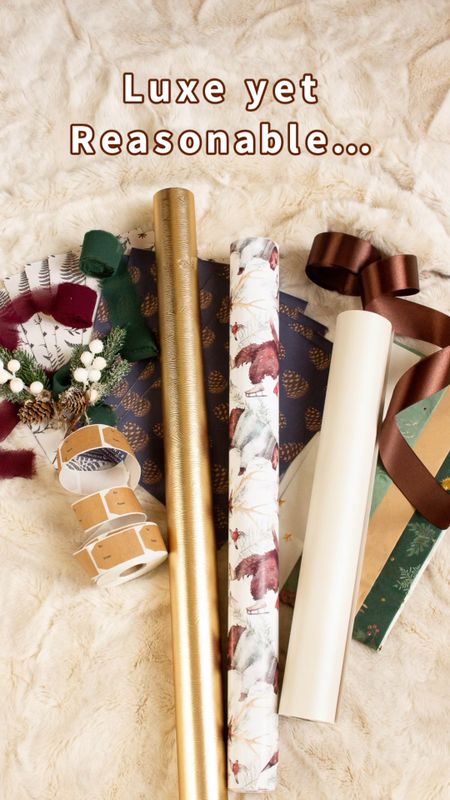 My Amazon gift wrap theme this year! Rich jewel tones and Metallics. 

#LTKHoliday #LTKGiftGuide #LTKVideo