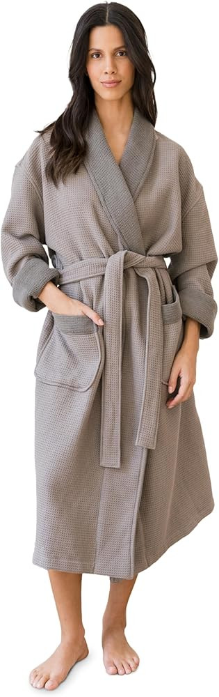 Cozy Earth Waffle Bath Robe - Lightweight Spa Robe with Pockets - 40% Viscose from Bamboo Blend | Amazon (US)