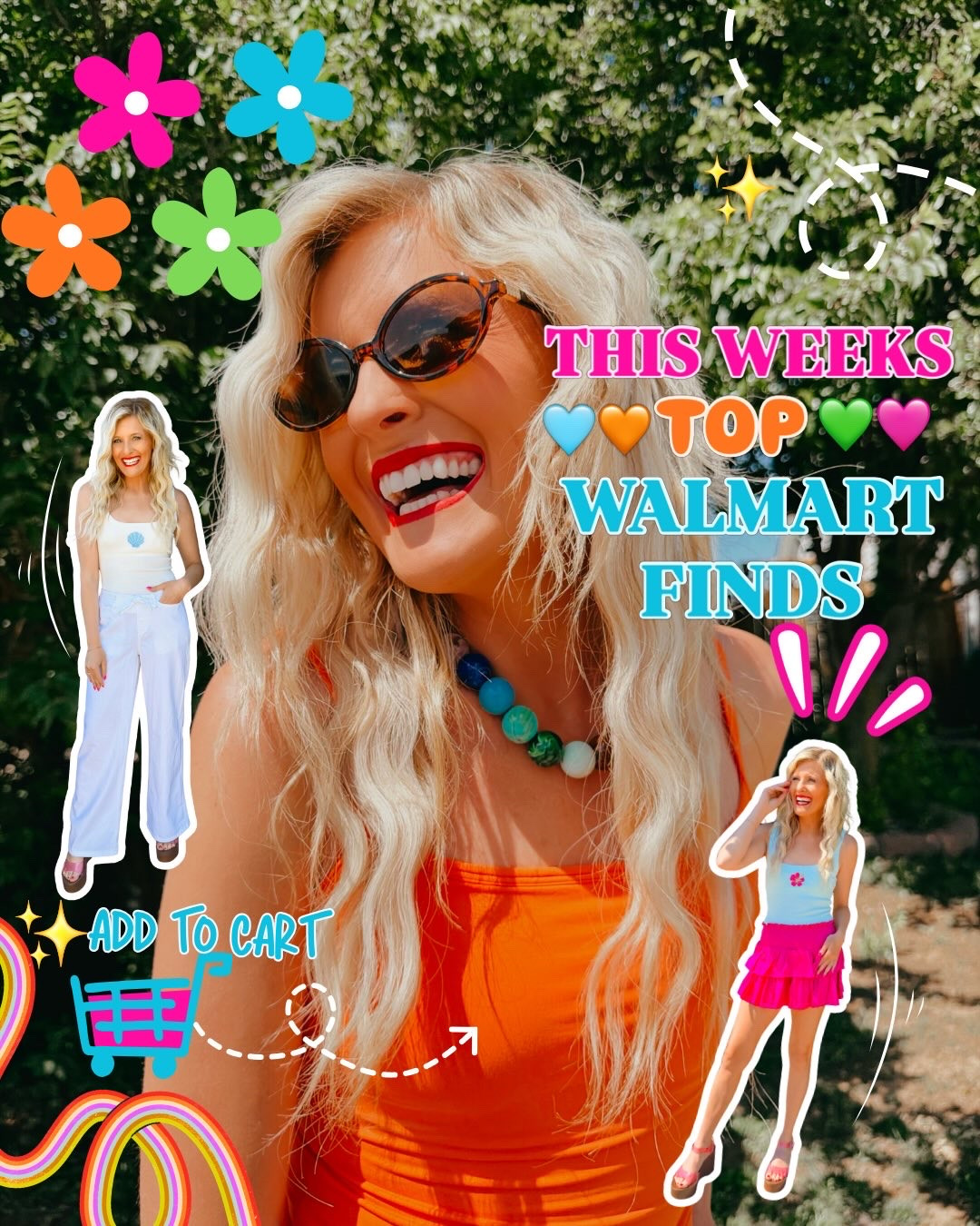 New Walmart arrivals! 🤩✨ Say 510 to shop! 👀👉🏼 

I’m obsessed with this week top walmart finds! Give me all the bright colorful summer fashion at Walmart y’all! 🩷💛🧡💚🩵 Walmart is WINNING! 🤩✨🌈 

#walmartfinds #walmartstyle #walmartfashion #summerfashion #summerfinds