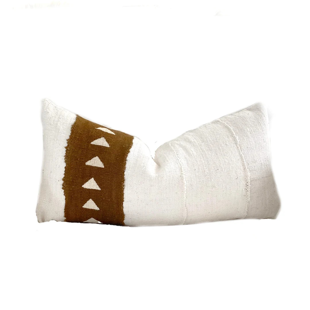 THE REMMI FLINT Brown  Authentic African Mudcloth Pillow - Etsy | Etsy (US)