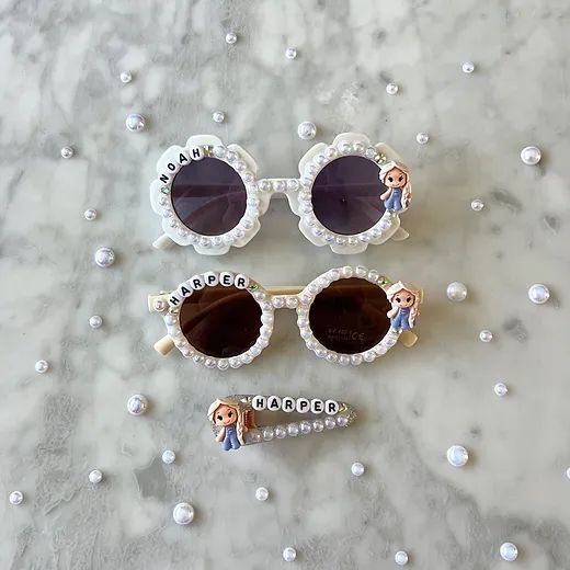 Personalized Snow Princess Sunglasses + Clips | Strand.Up