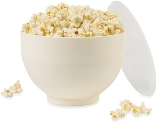 W&P Microwave Silicone Popcorn Popper Maker Off-White Collapsible Bowl w/Built In Measuring Cup, ... | Amazon (US)