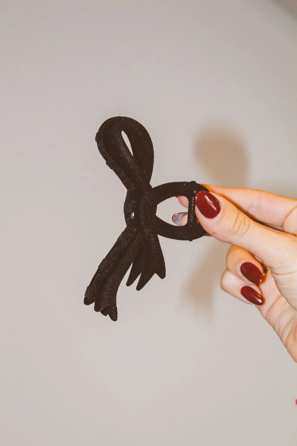 Velveteen Bow Claw Clip | Shop Andi