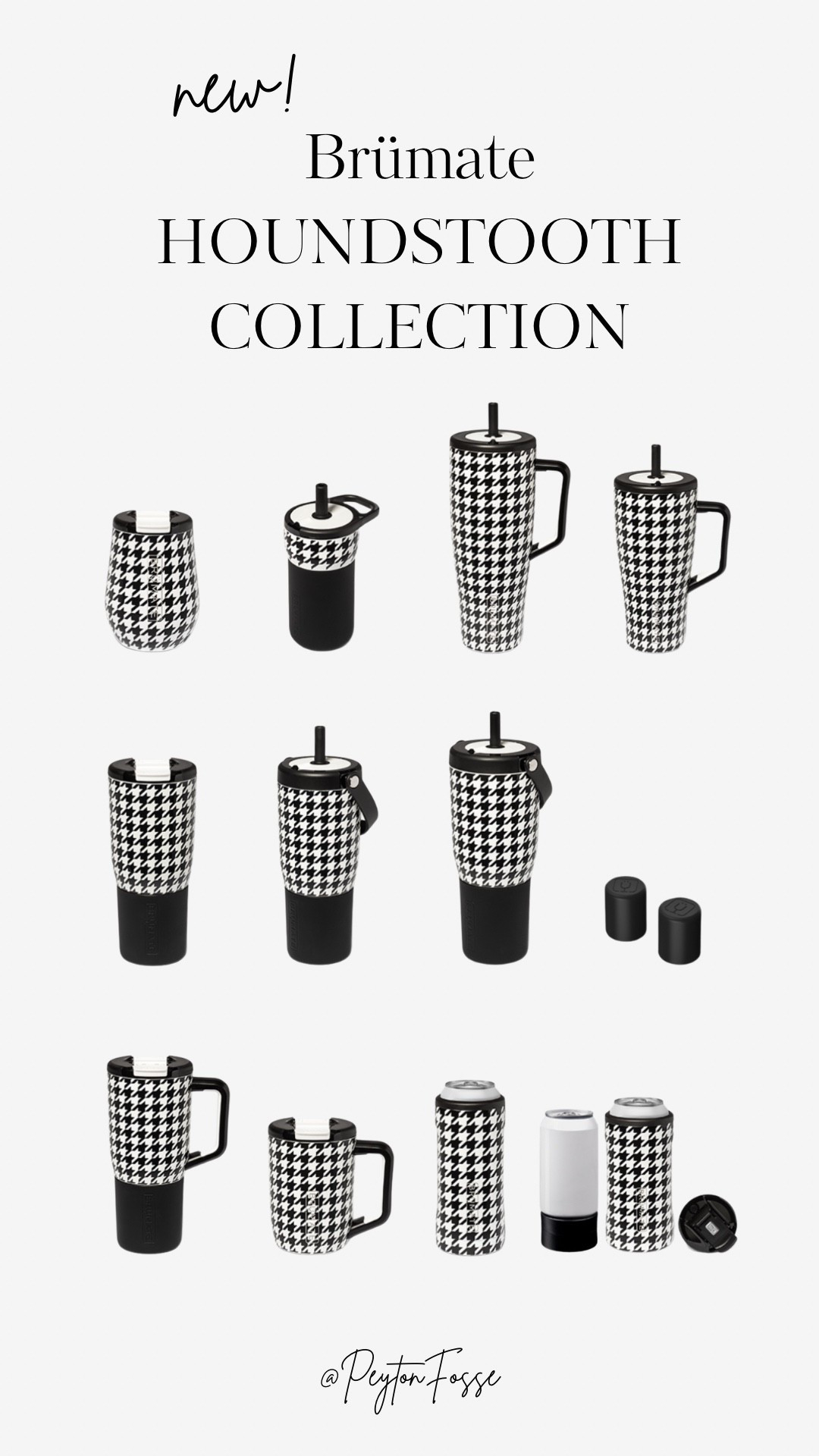 New!! Brümate Houndstooth collection 🔲◾️🔲▪️ Perfect for fall & gamedays! 

#LTKHome #LTKSeasonal #LTKFindsUnder100