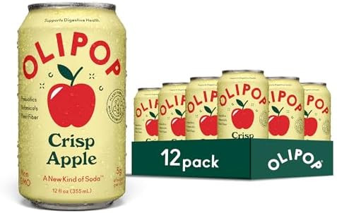 OLIPOP Prebiotic Soda Pop, Crisp Apple, Pantry Pack Packed with Prebiotics, Fiber, and Botanicals... | Amazon (US)