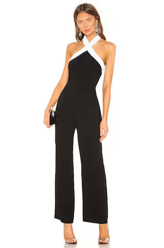 superdown Laurien Cross Front Jumpsuit in Black from Revolve.com | Revolve Clothing (Global)
